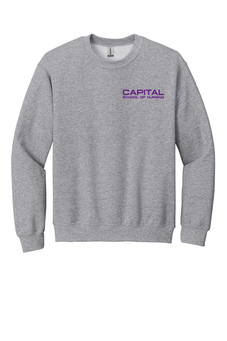 Grey Classic Fit Cotton Crewneck Sweatshirt