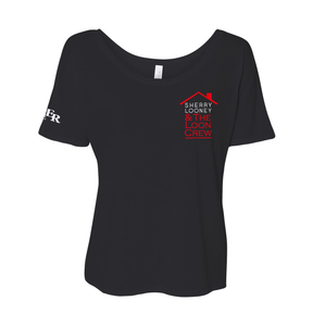 Ladies Slouchy Soft Tee - Black